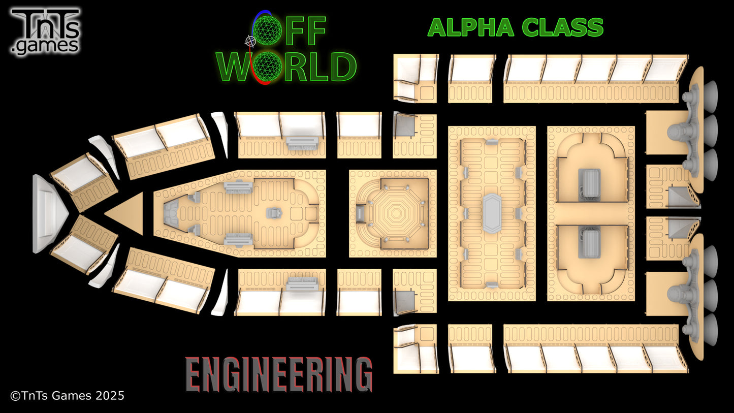 Alpha Cruiser Starship - Military