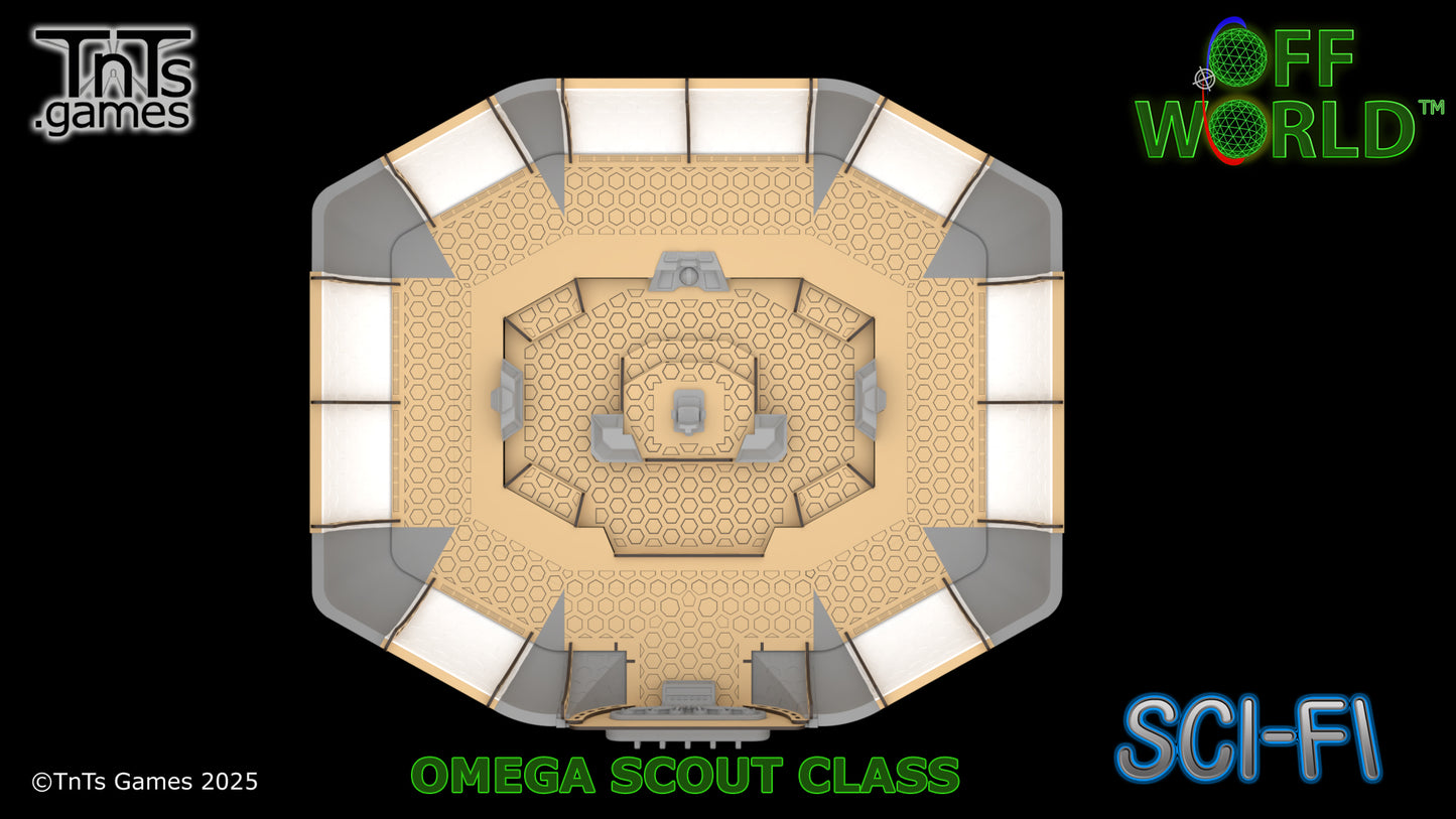 Omega Scout Starship - Sci-Fi