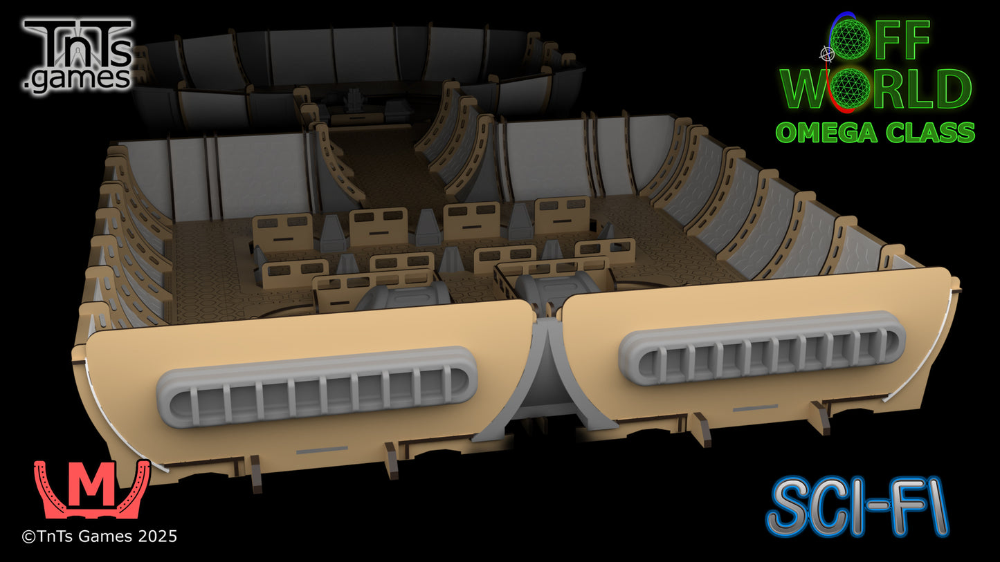 Omega Cruiser Starship - Sci-Fi