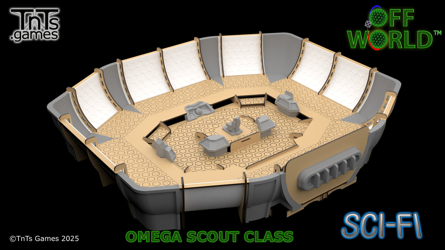 Omega Scout Starship - Sci-Fi
