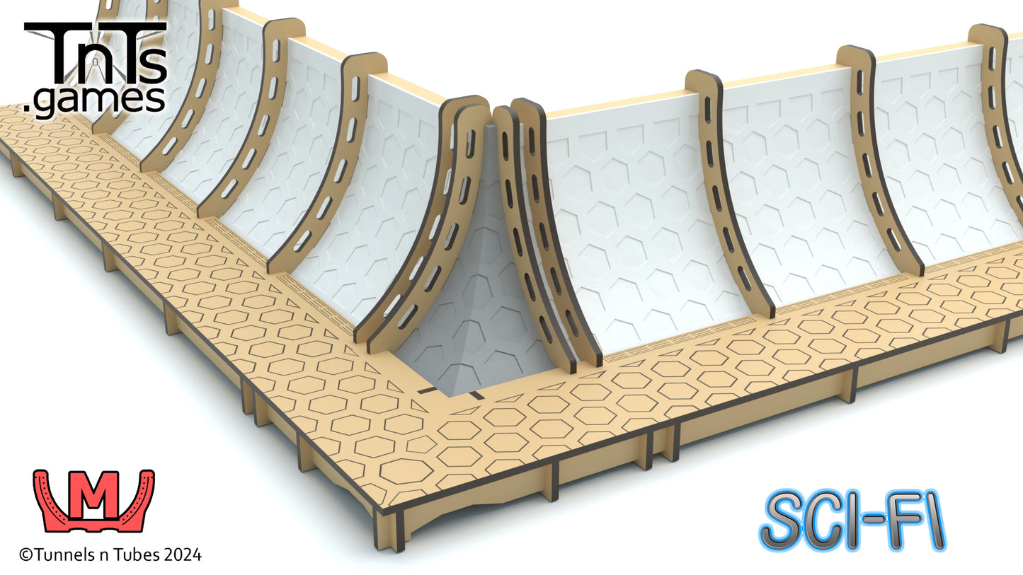 Sci-Fi Medium Curved Tunnel Corners
