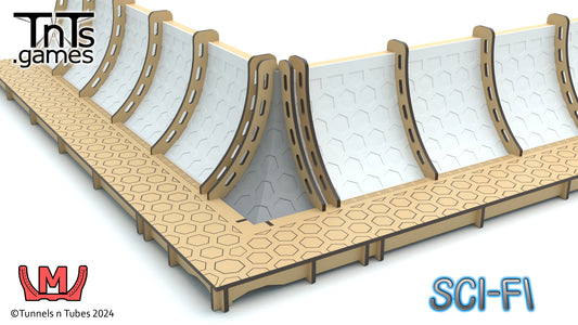 Sci-Fi Medium Curved Tunnel Corners
