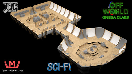 Omega Cruiser Starship - Sci-Fi