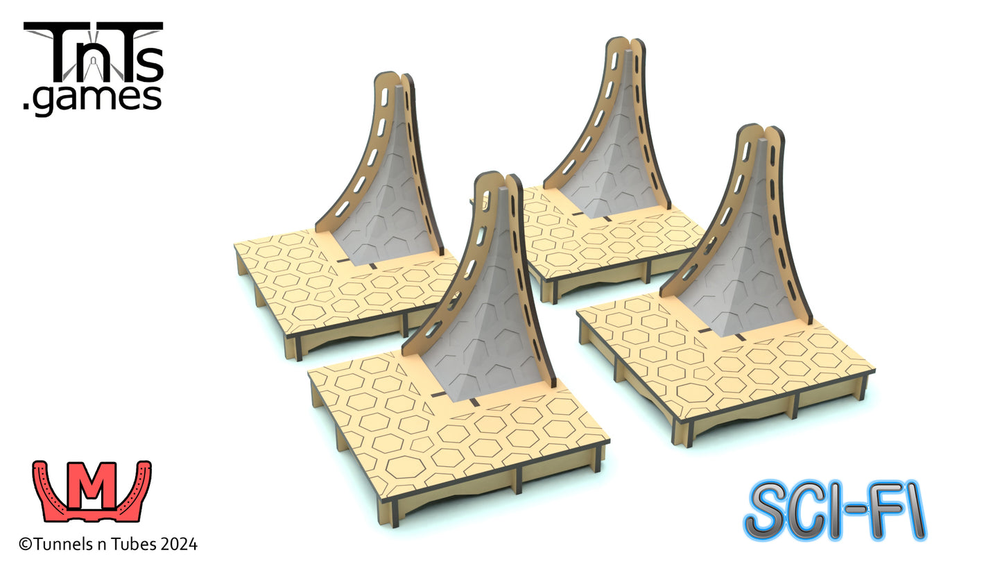 Sci-Fi Medium Curved Tunnel Corners