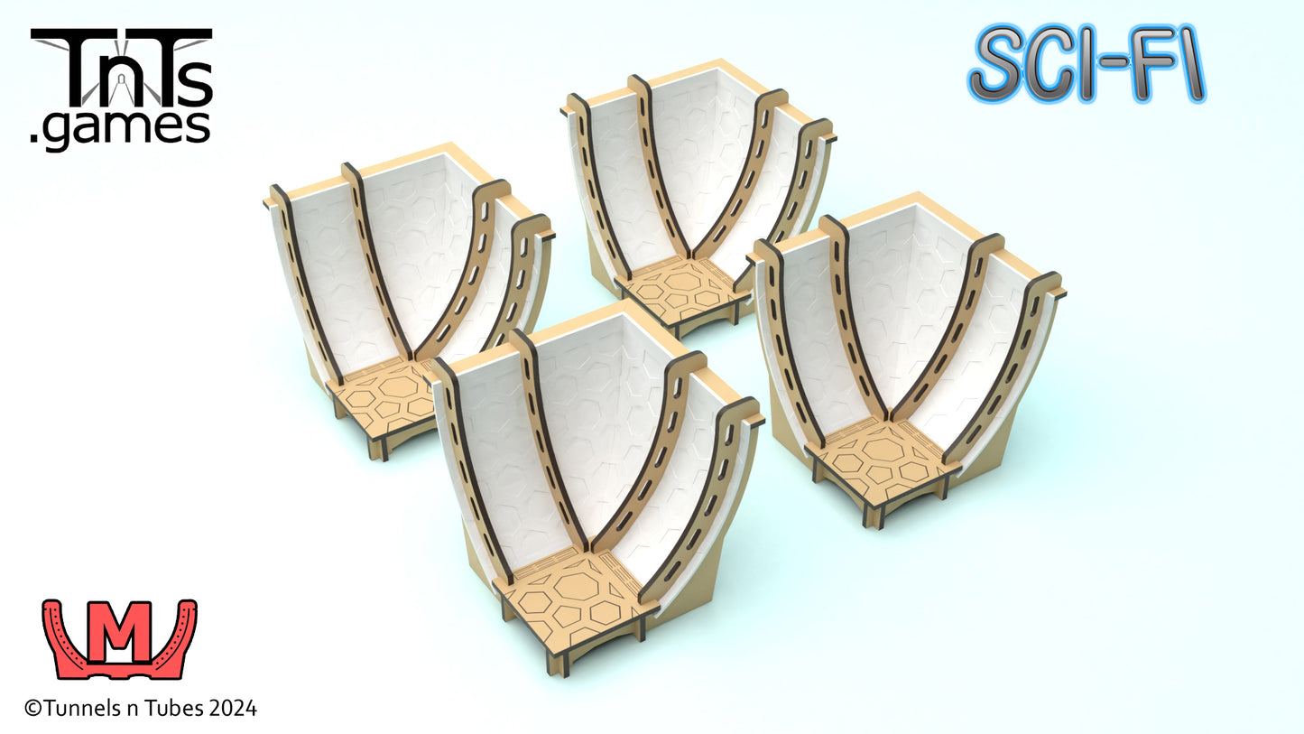 Sci-Fi Medium Curved Tunnel Corners